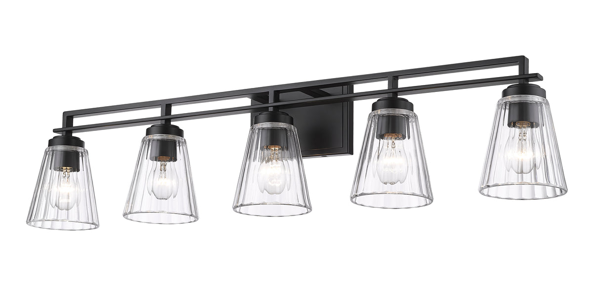 Luminaire de vanité Lyna Noir mat, 38 3/4" – vue 5