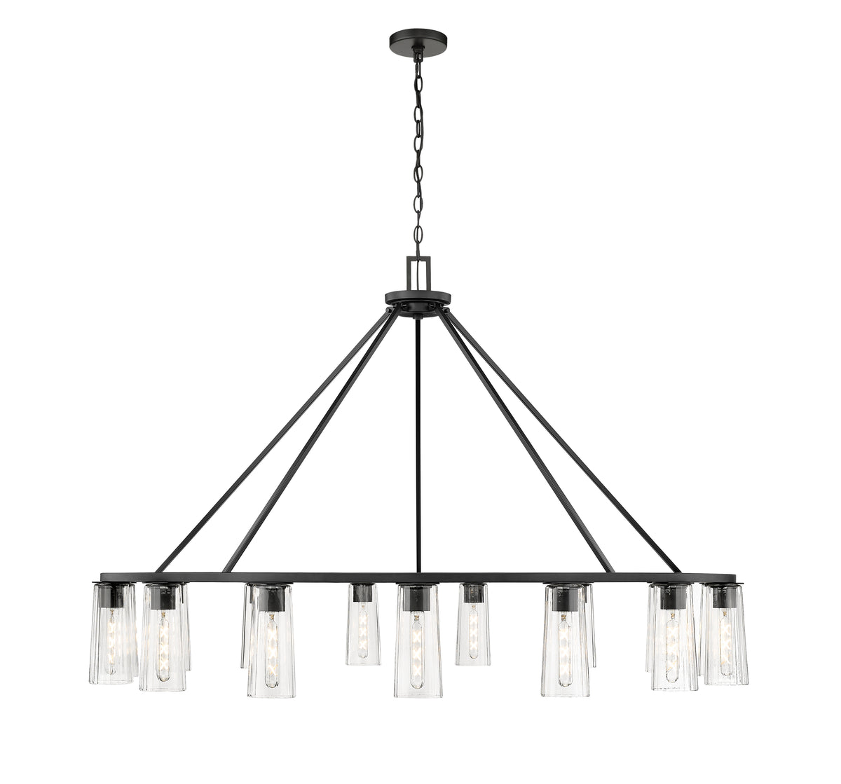 Lustre Titus Noir mat, 62 1/2" – vue 5