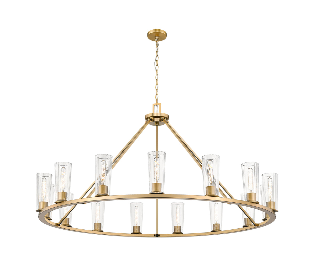 Lustre Titus Or moderne, 62 1/2" – vue 4