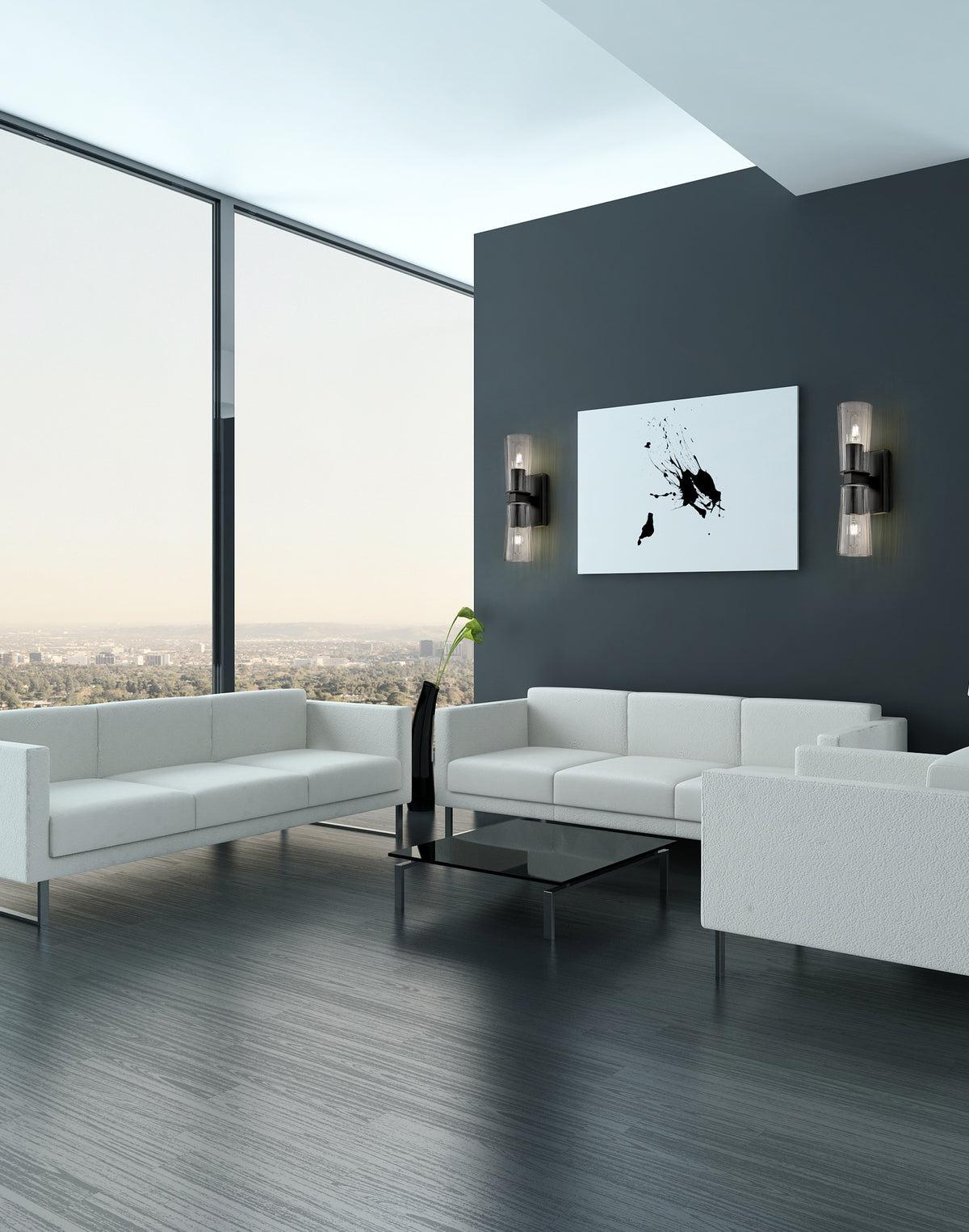 Applique murale Titus Noir mat, nombre ampoules 2 – vue 2
