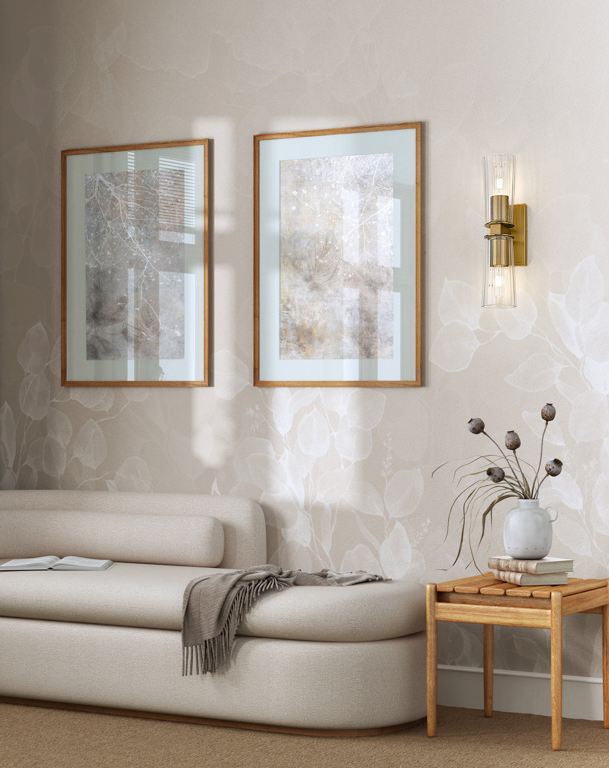 Applique murale Titus Or moderne, nombre ampoules 2 – vue 3