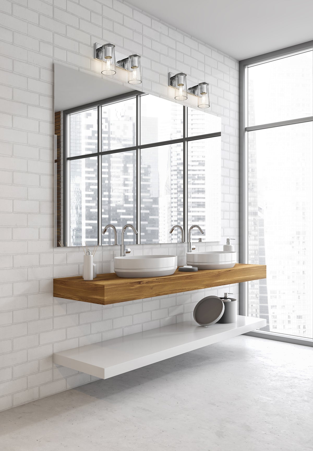 Luminaire de vanité Titus Chrome, 16" – vue 2