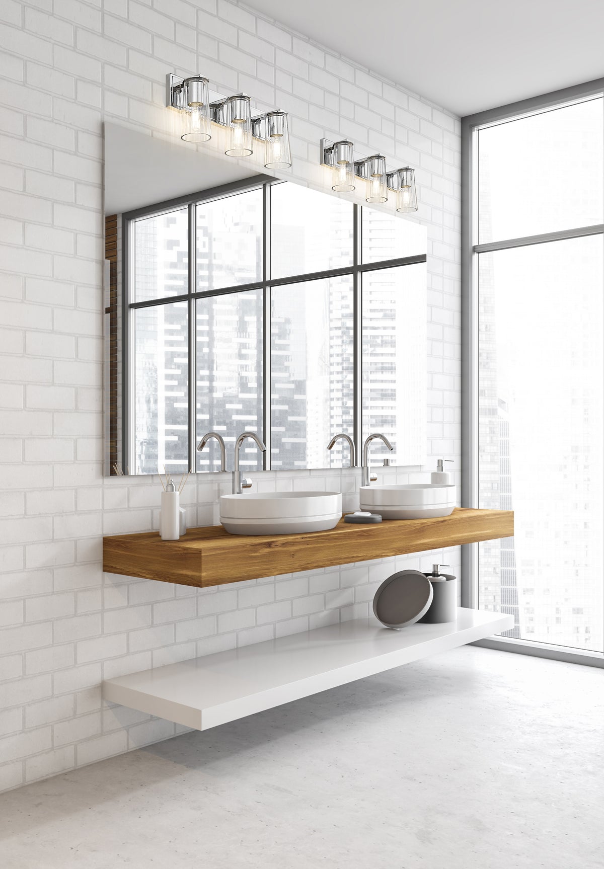 Luminaire de vanité Titus Chrome, 24" – vue 3
