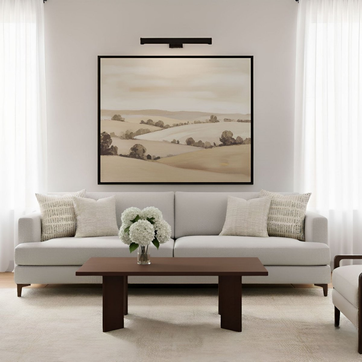Applique de tableau Azer - Laiton bruni 24" by Visual Comfort Studio | Luminaires & cie