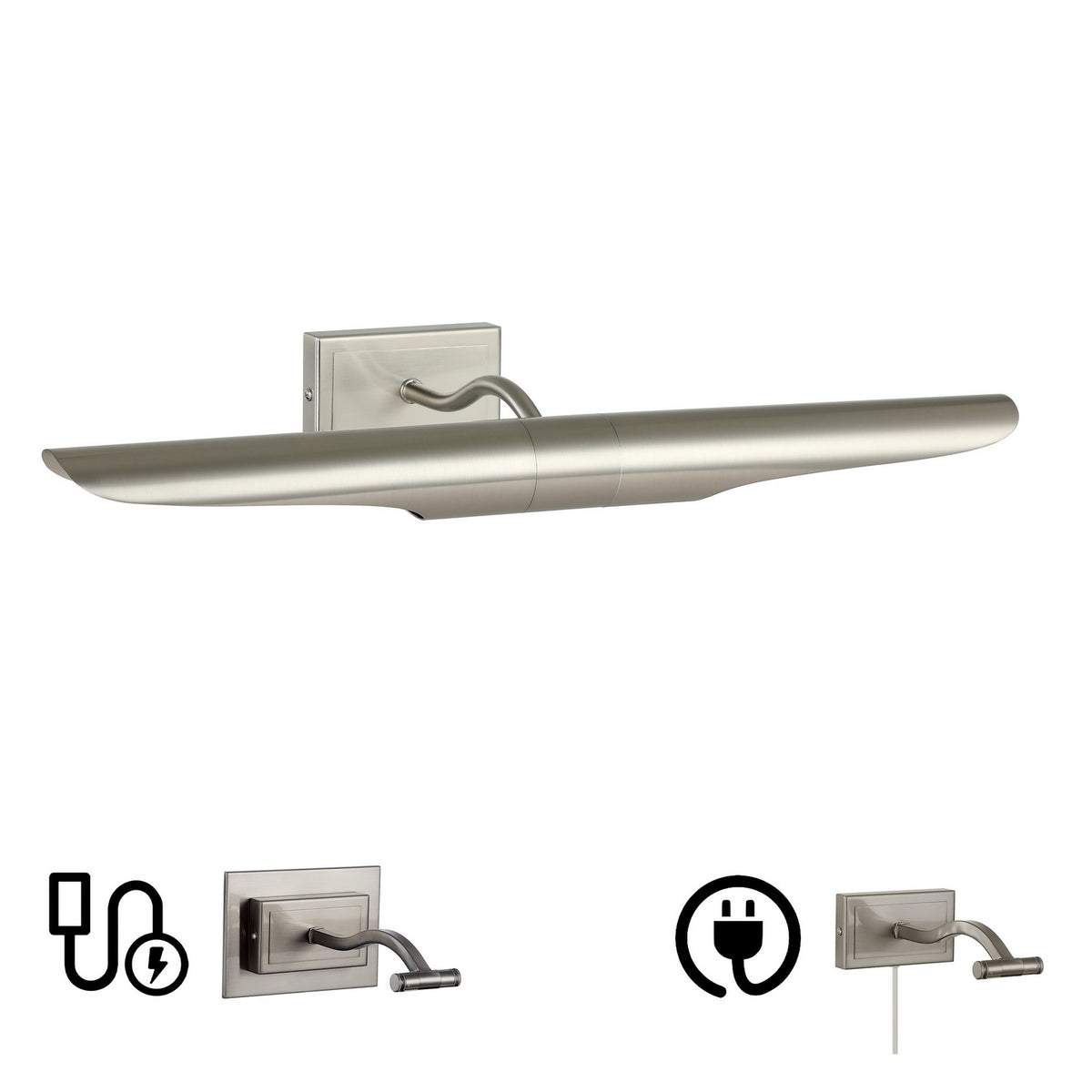 Applique de tableau Roselyn Chrome satiné – Dainolite
