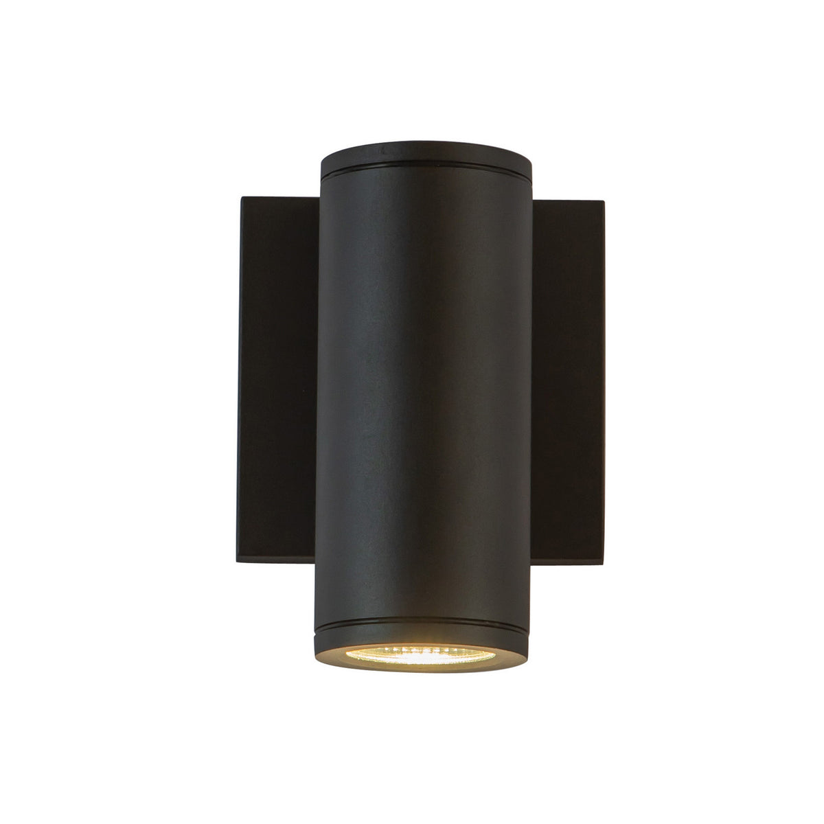 Applique extérieure 2po Nordic Vers le haut ou vers le bas, Noir, 6" – vue 2