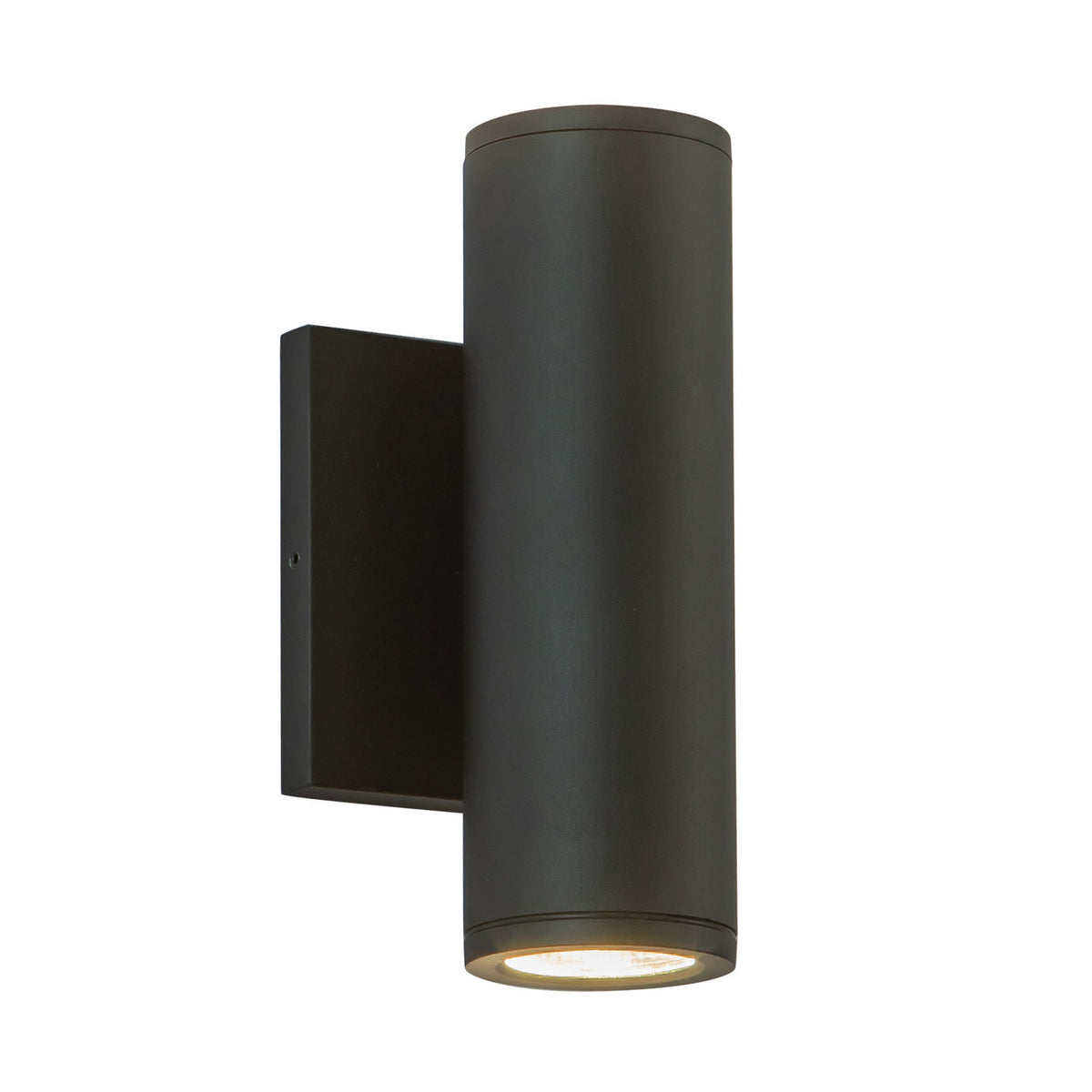 Applique extérieure 2po Nordic Vers le haut + vers le bas, Noir, 8" – Kuzco Lighting