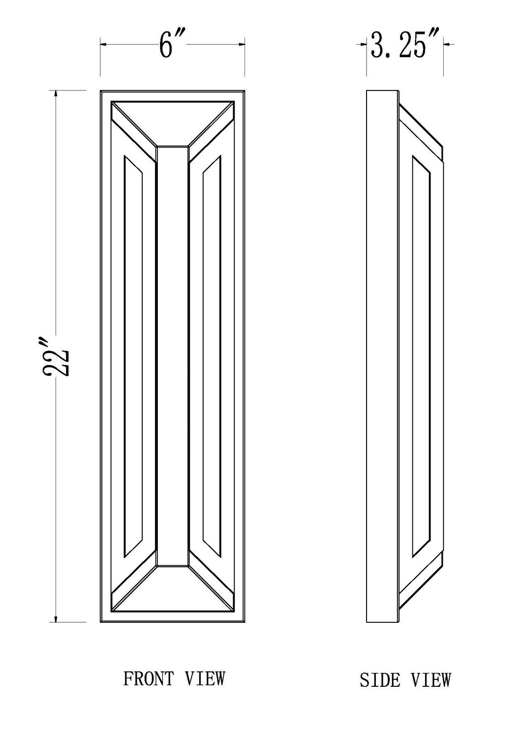 Applique extérieure Banff 22" – vue 6