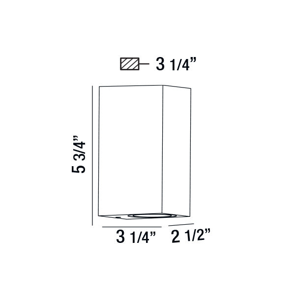 Applique extérieure Dale Gris marine – vue 2