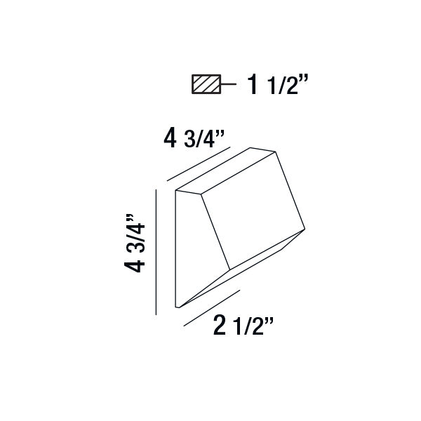 Applique extérieure Kilo Gris marine – vue 3