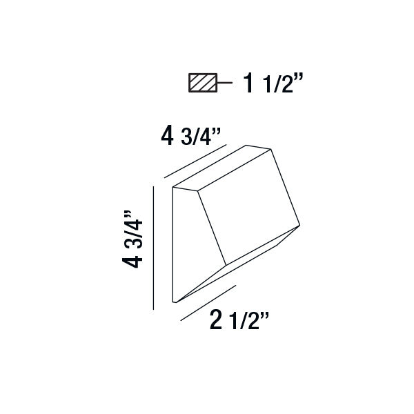 Applique extérieure Kilo Noir – vue 2