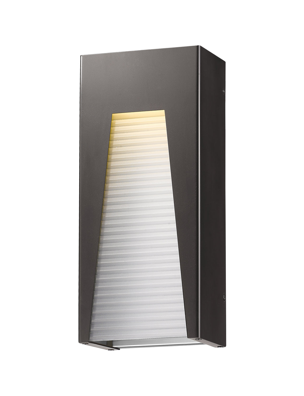 Applique extérieure Millenial Argent bronze, Givré strié, 18" – Z-Lite