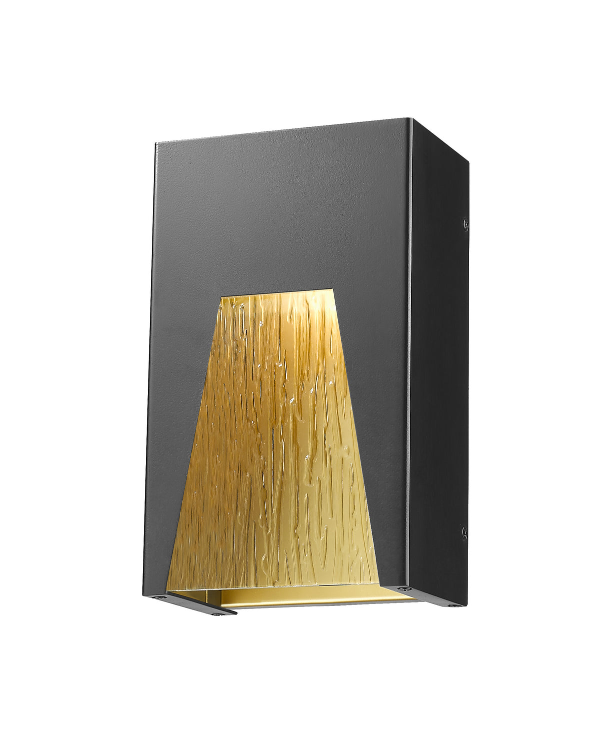 Applique extérieure Millenial Noir or, Ciselé, 10" – Z-Lite