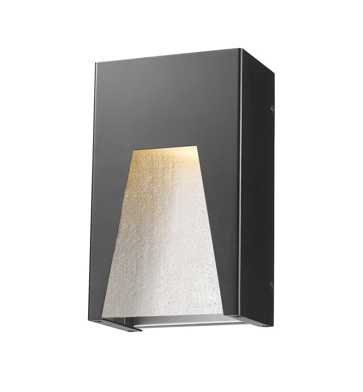 Applique extérieure Millenial Noir argent, Grené transparent, 10" – Z-Lite