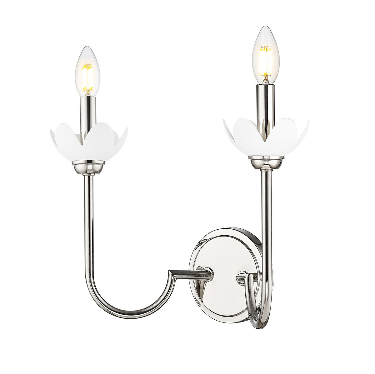 Applique murale Allistair Nickel poli, nombre ampoules 2 – Z-Lite