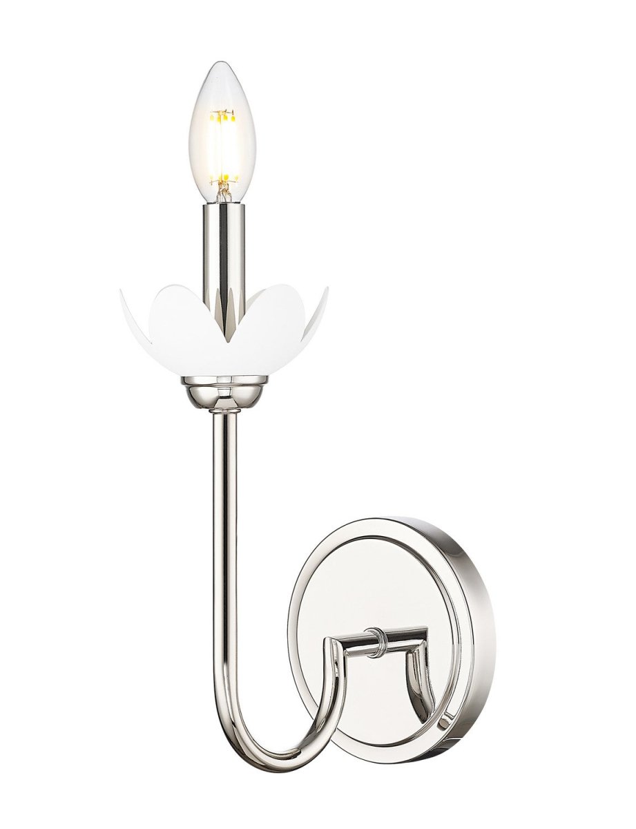Applique murale Allistair - Nickel poli 1 by Z-Lite | Luminaires & cie