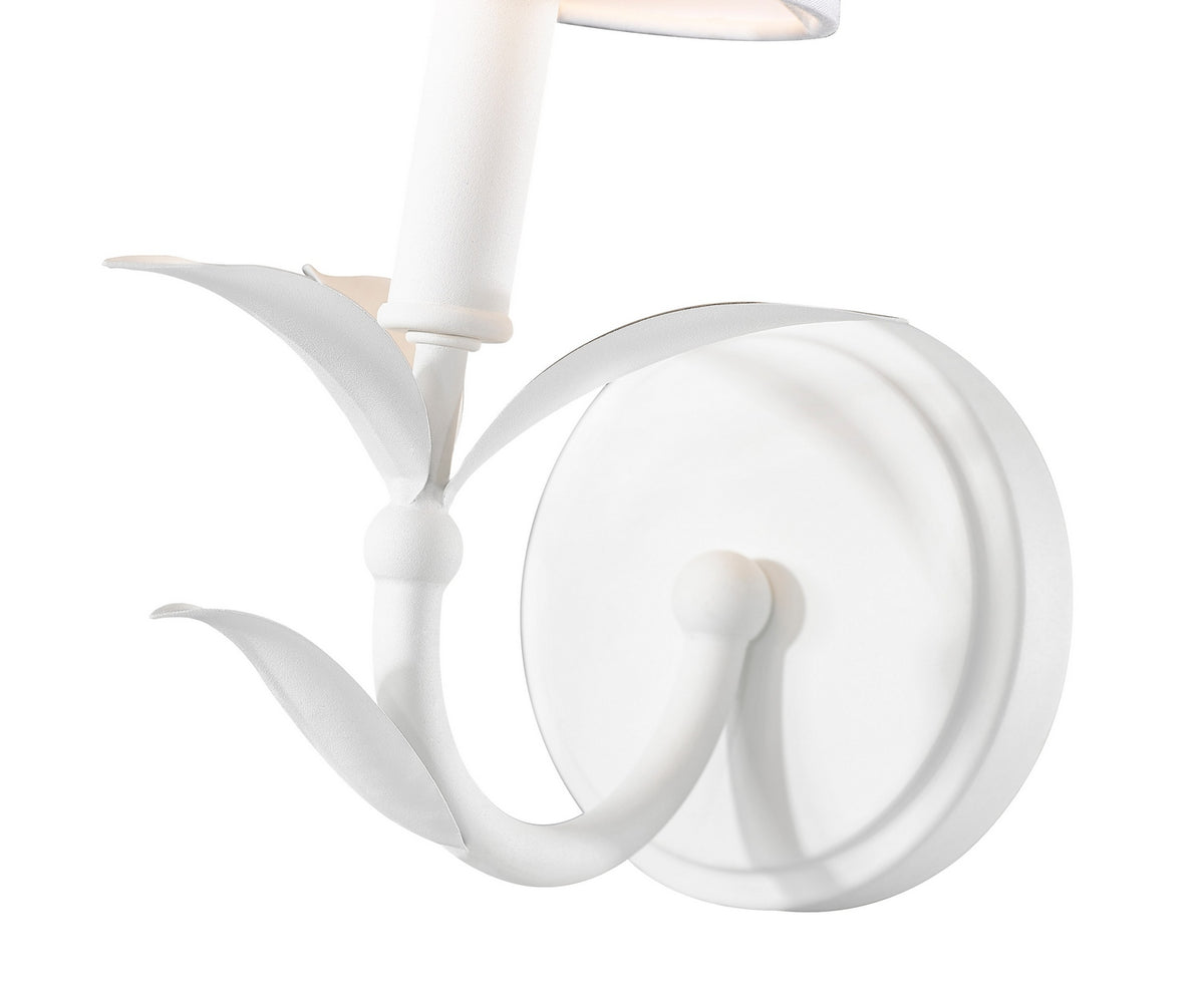 Applique murale Aslin Blanc texturé, 5" – vue 5