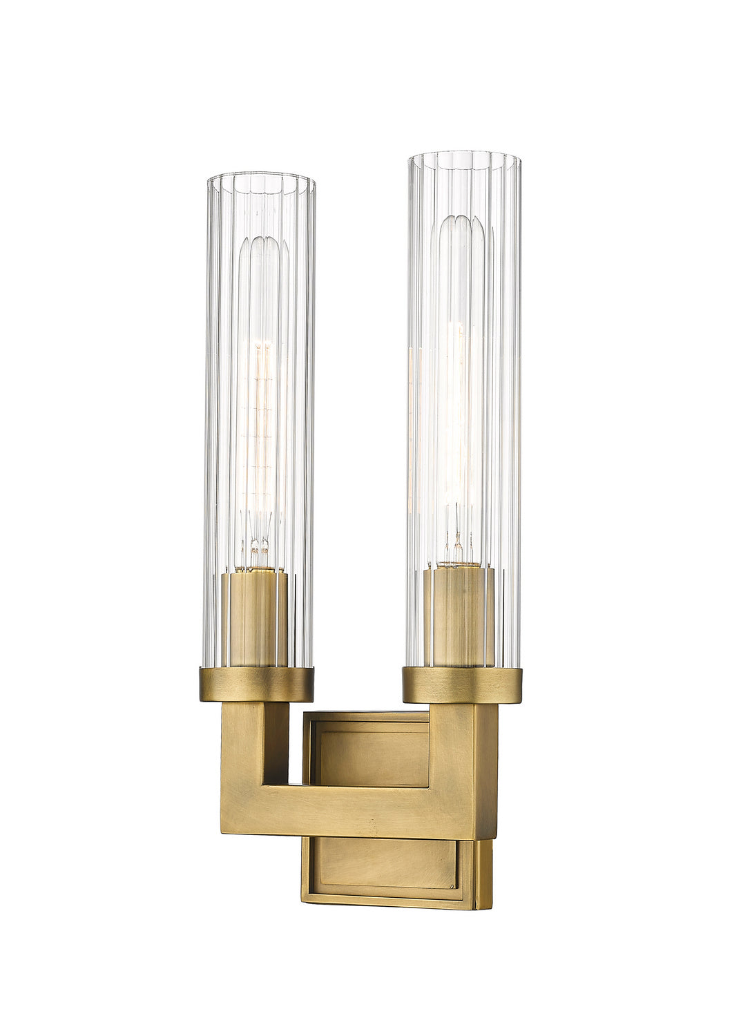 Applique murale Beau Laiton frotté, nombre ampoules 2 – Z-Lite