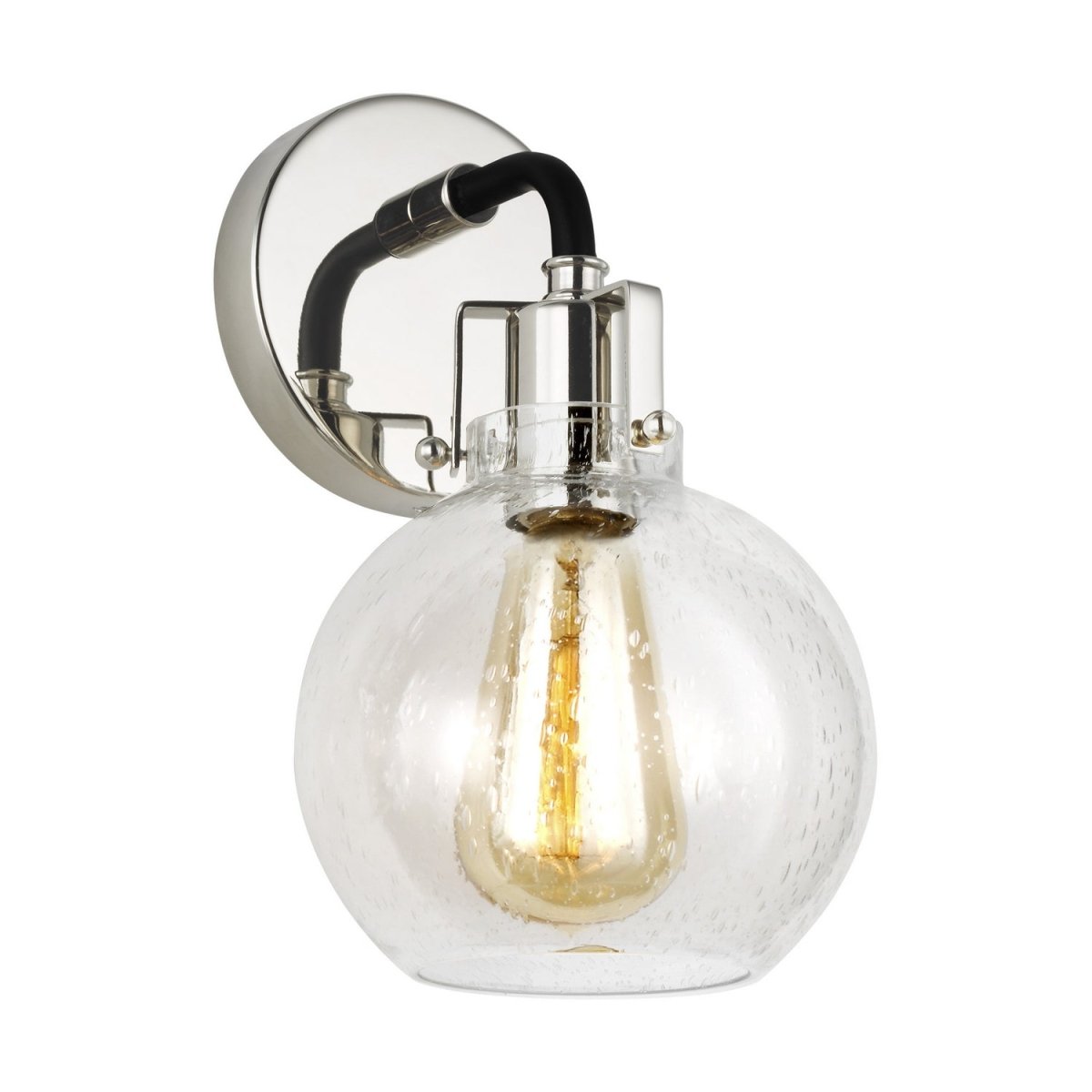 Applique murale Clara - Nickel poli/Noir texturé by Visual Comfort Studio | Luminaires & cie