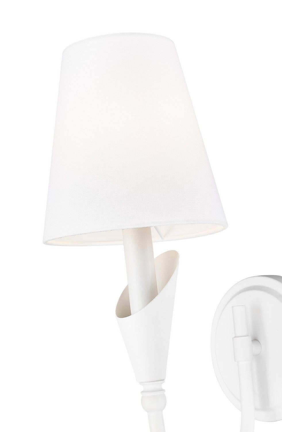 Applique murale Claudelle Blanc toundra, 14" – vue 4