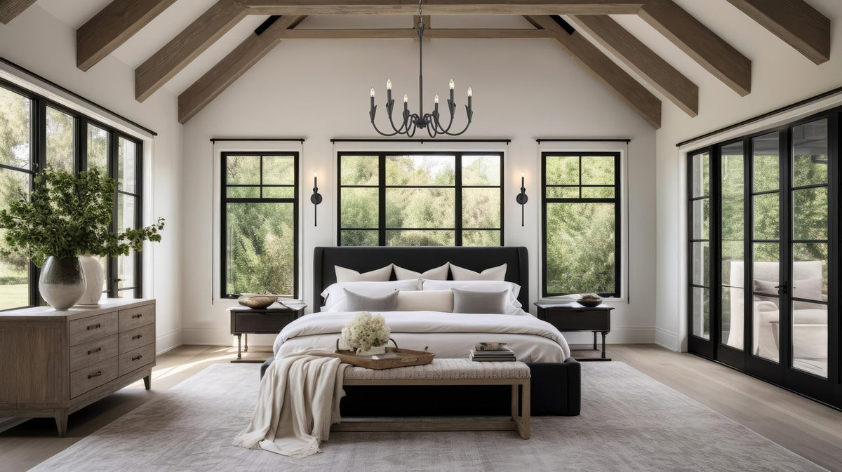 Applique murale Claudelle Noir mat, 24" – vue 6