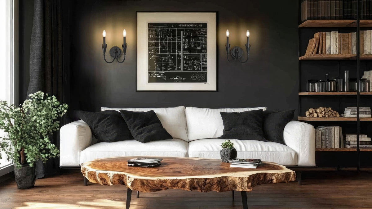 Applique murale Claudelle Noir mat, 14 1/2" – vue 6