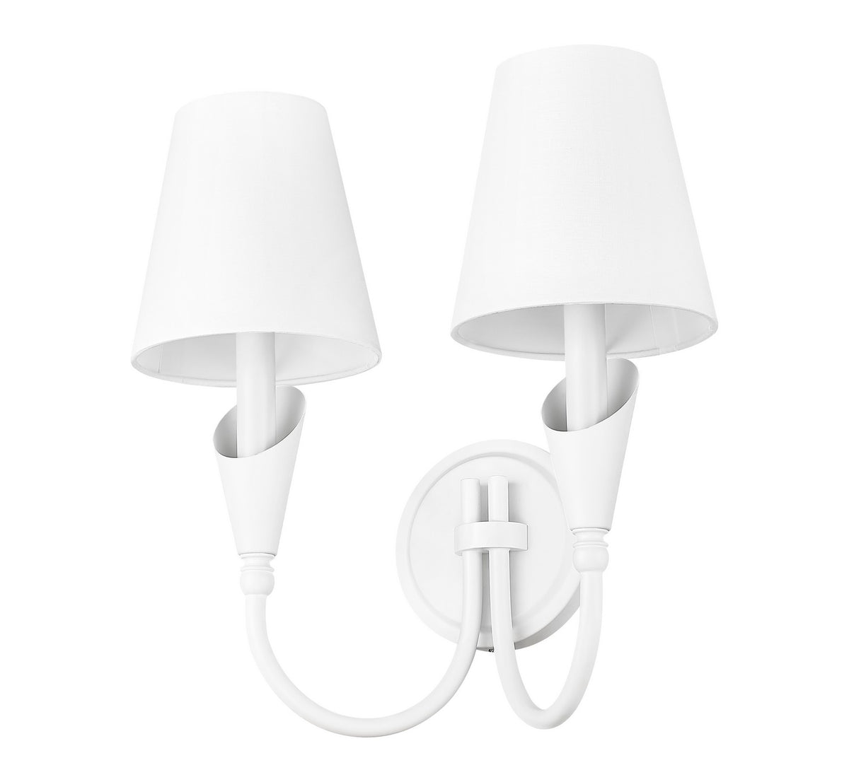 Applique murale Claudelle Blanc toundra, 14 1/2" – vue 5
