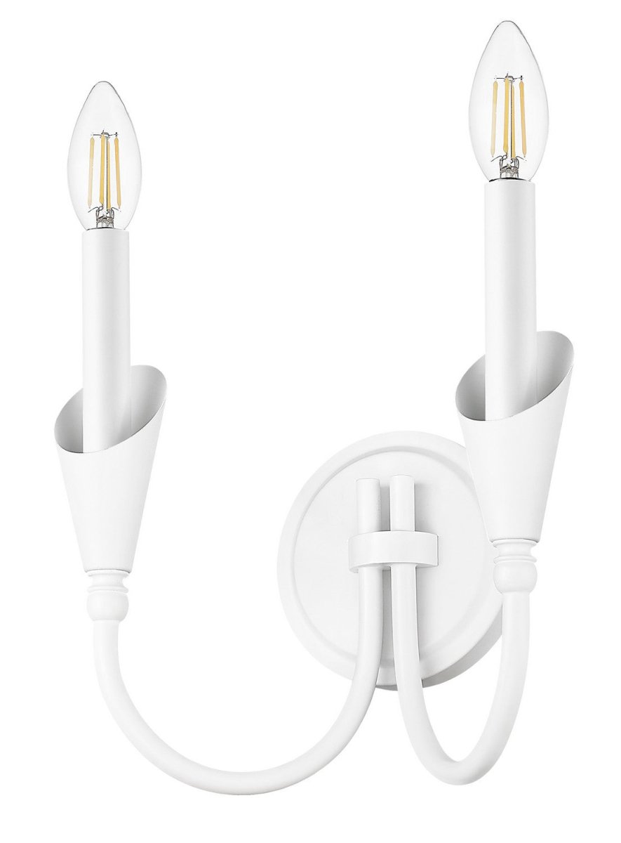 Applique murale Claudelle - Blanc toundra + Or moderne 14 1/2" by Z-Lite | Luminaires & cie