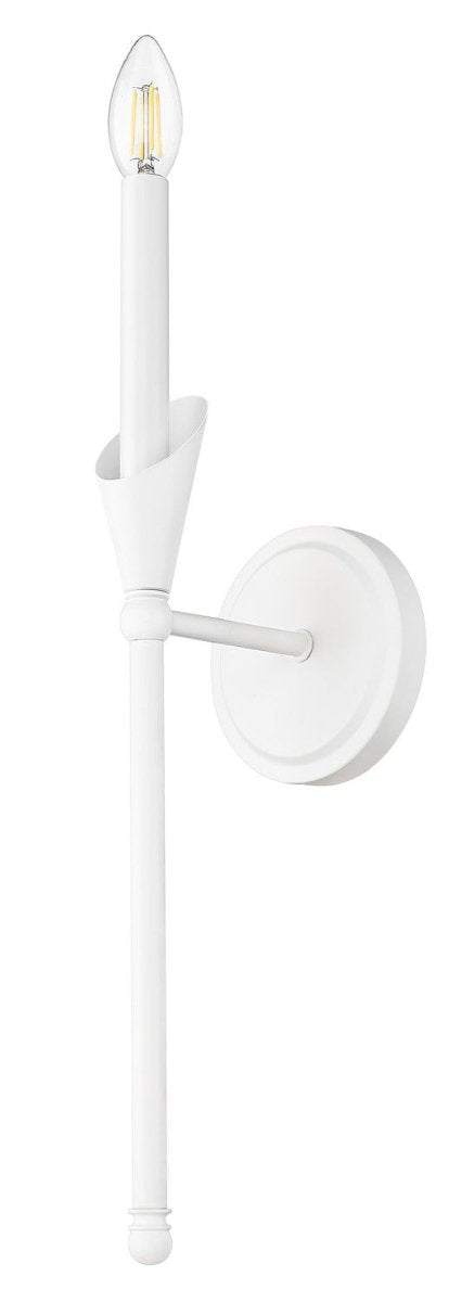 Applique murale Claudelle - Blanc toundra + Or moderne 14 1/2" by Z-Lite | Luminaires & cie
