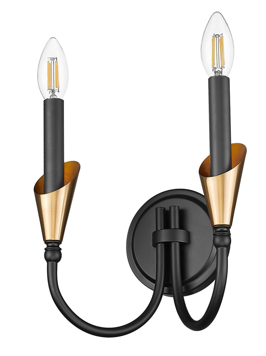 Applique murale Claudelle - Blanc toundra + Or moderne 14 1/2" by Z-Lite | Luminaires & cie