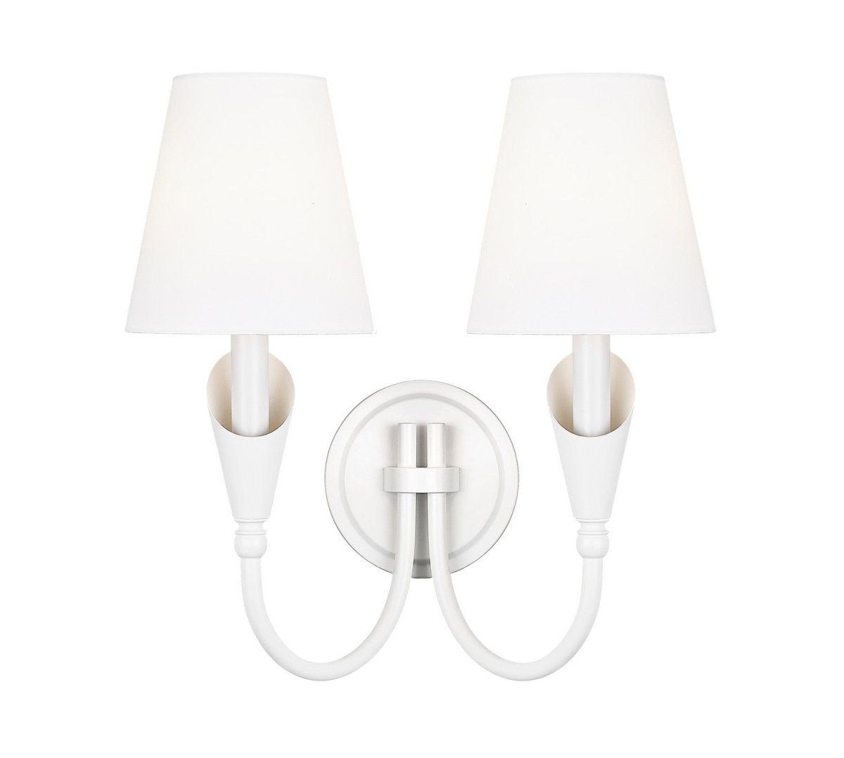 Applique murale Claudelle - Blanc toundra + Or moderne 14 1/2" by Z-Lite | Luminaires & cie