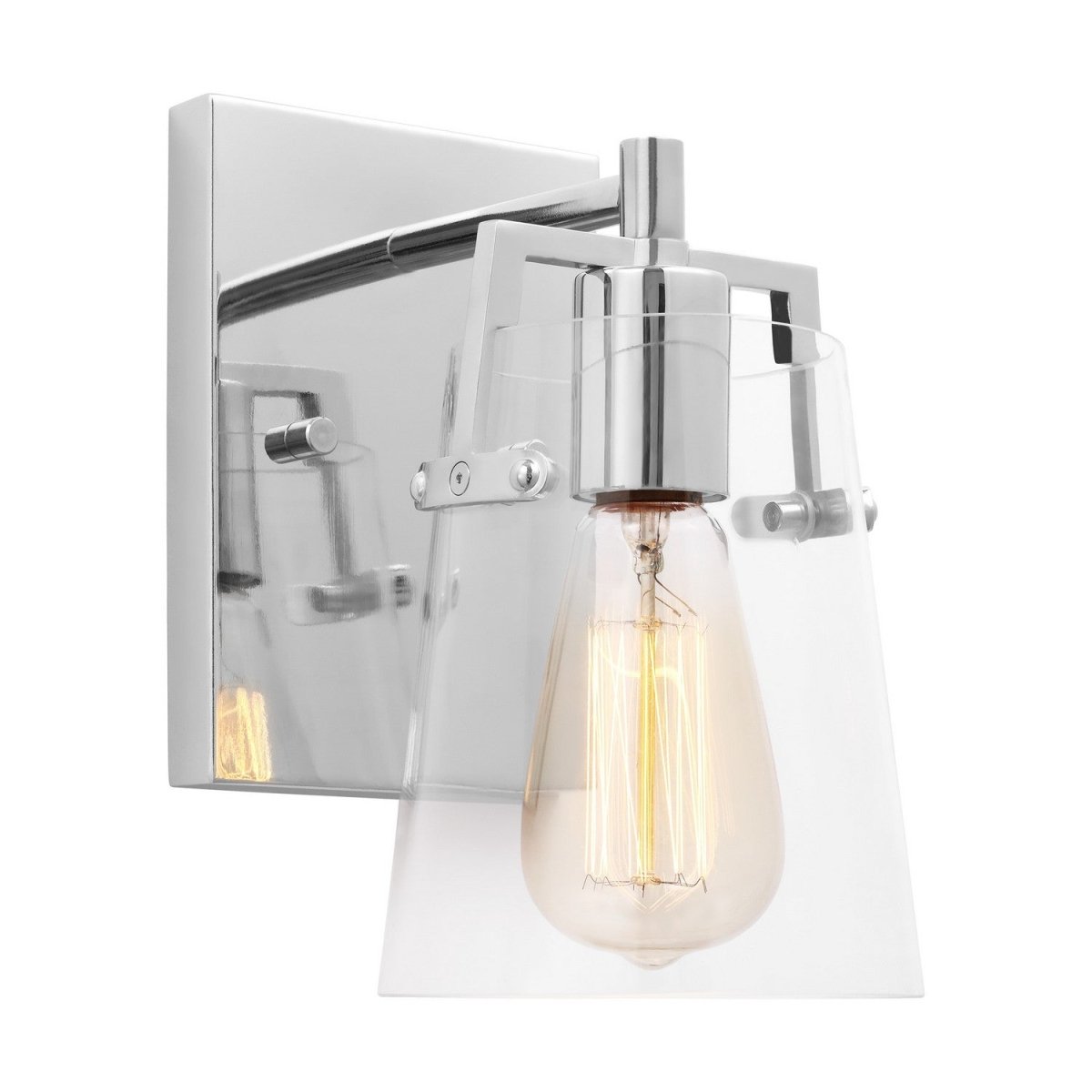 Applique murale Crofton - Chrome Transparent by Visual Comfort Studio | Luminaires & cie