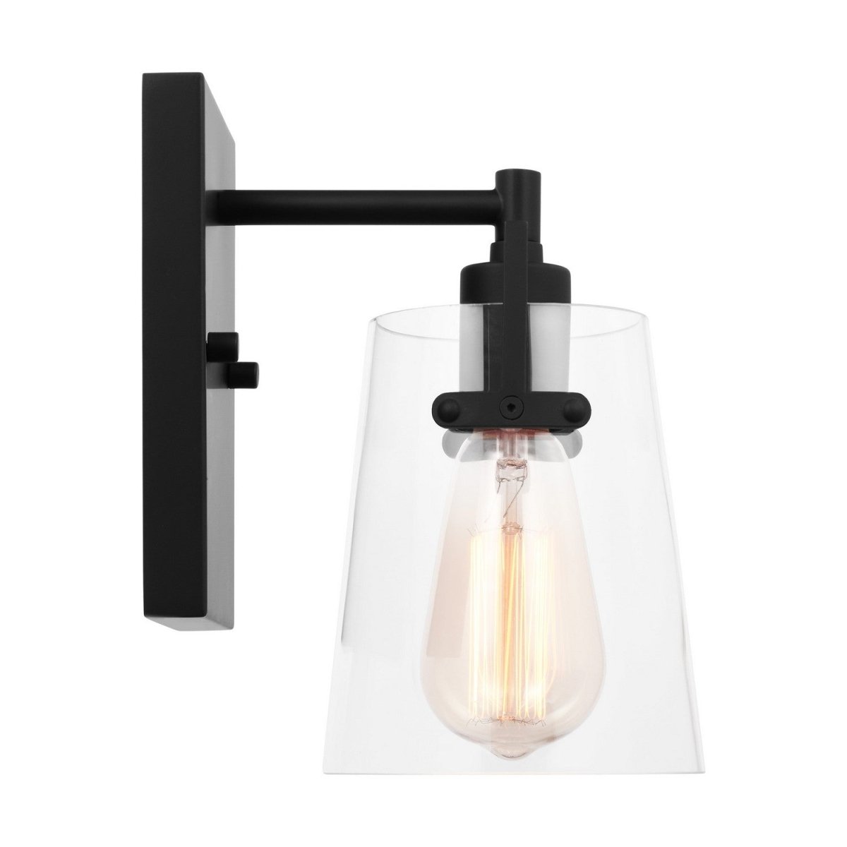 Applique murale Crofton - Laiton satiné Verre craquelé transparent by Visual Comfort Studio | Luminaires & cie