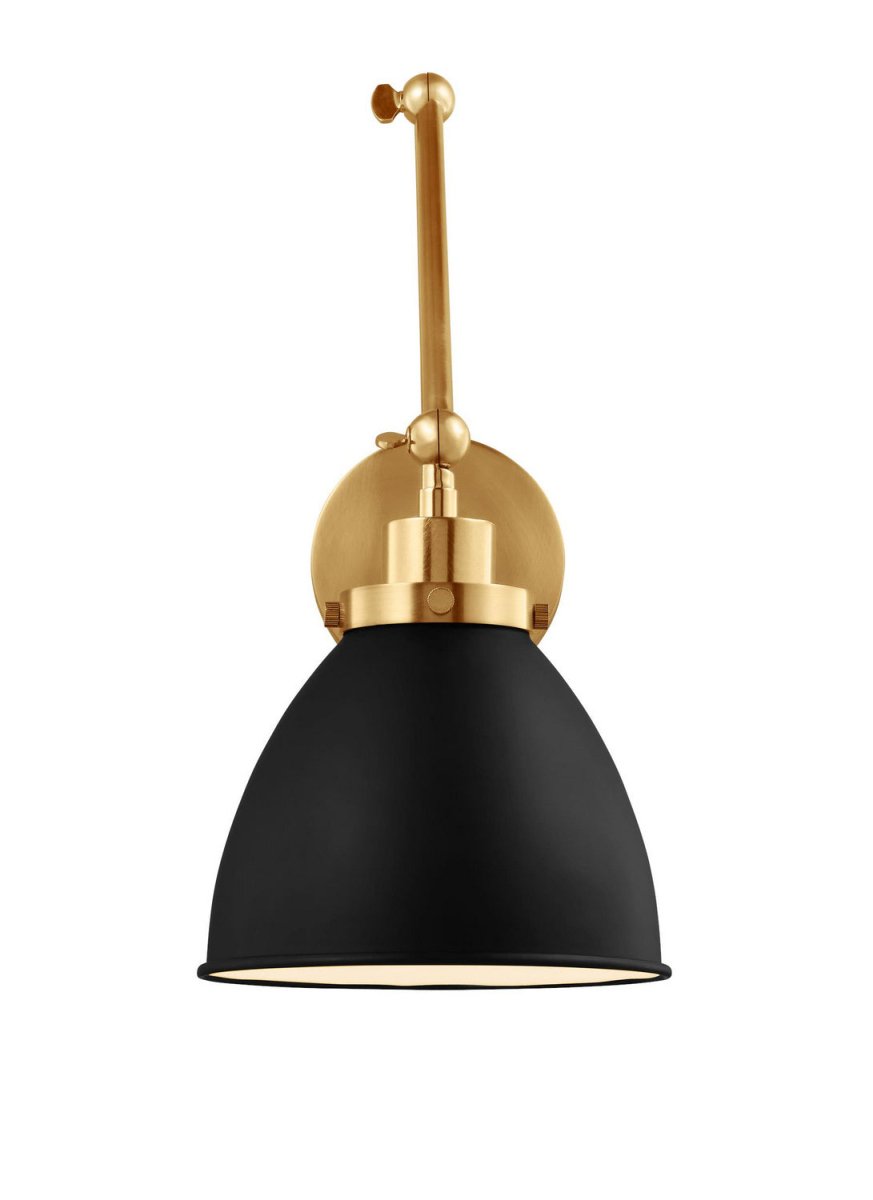 Applique murale double bras dôme Wellfleet - Laiton bruni Noir minuit by Visual Comfort Studio | Luminaires & cie