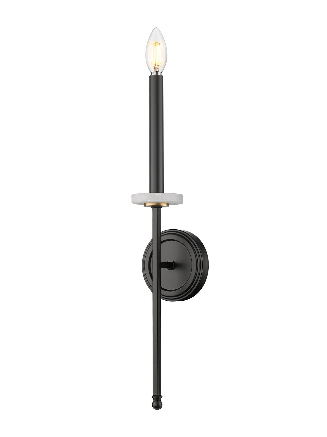 Applique murale Gaultier Noir mat + Or moderne, 4 1/2" – Z-Lite