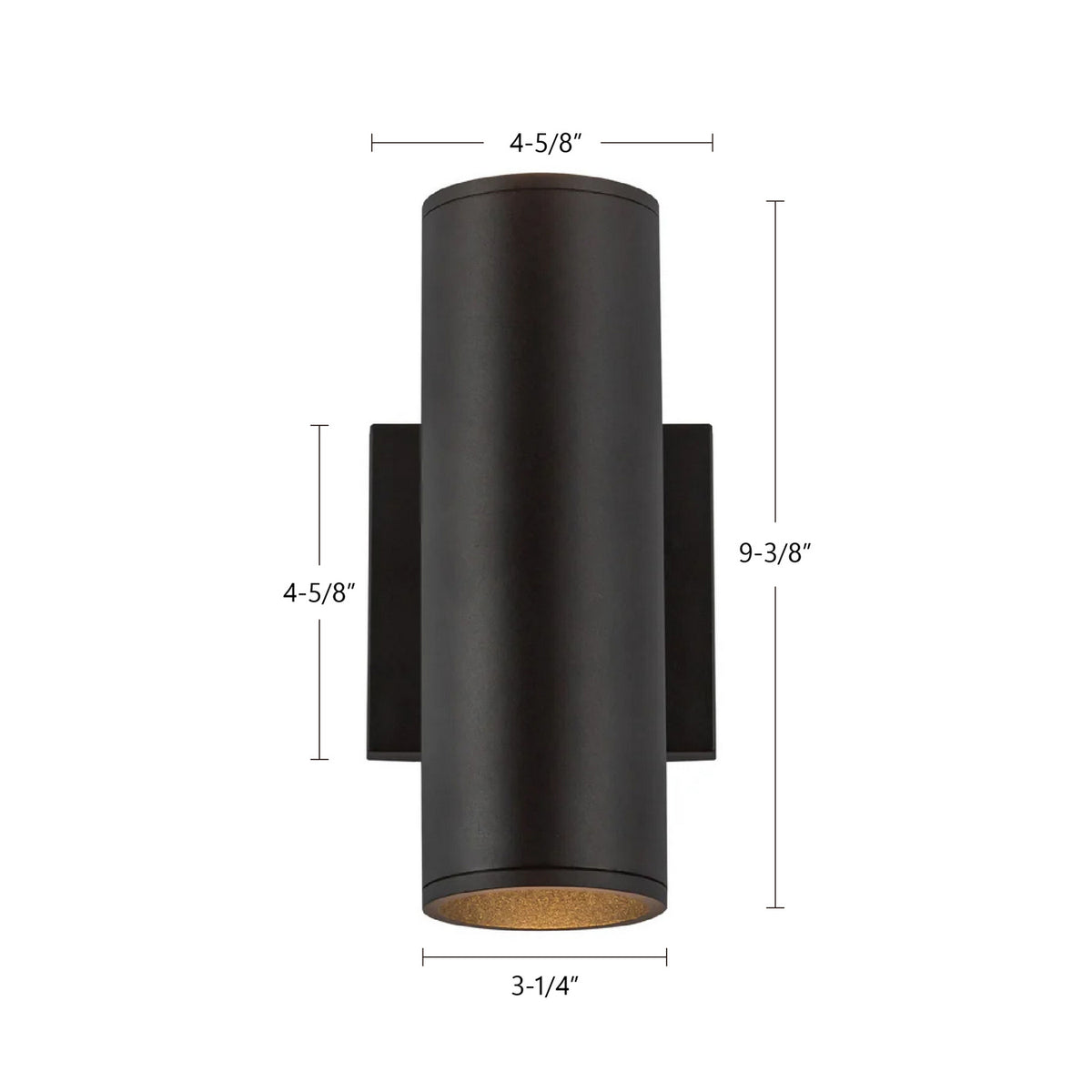 Applique murale haut/bas Lorna Noir, 9 3/8", 3 7/8" – vue 7