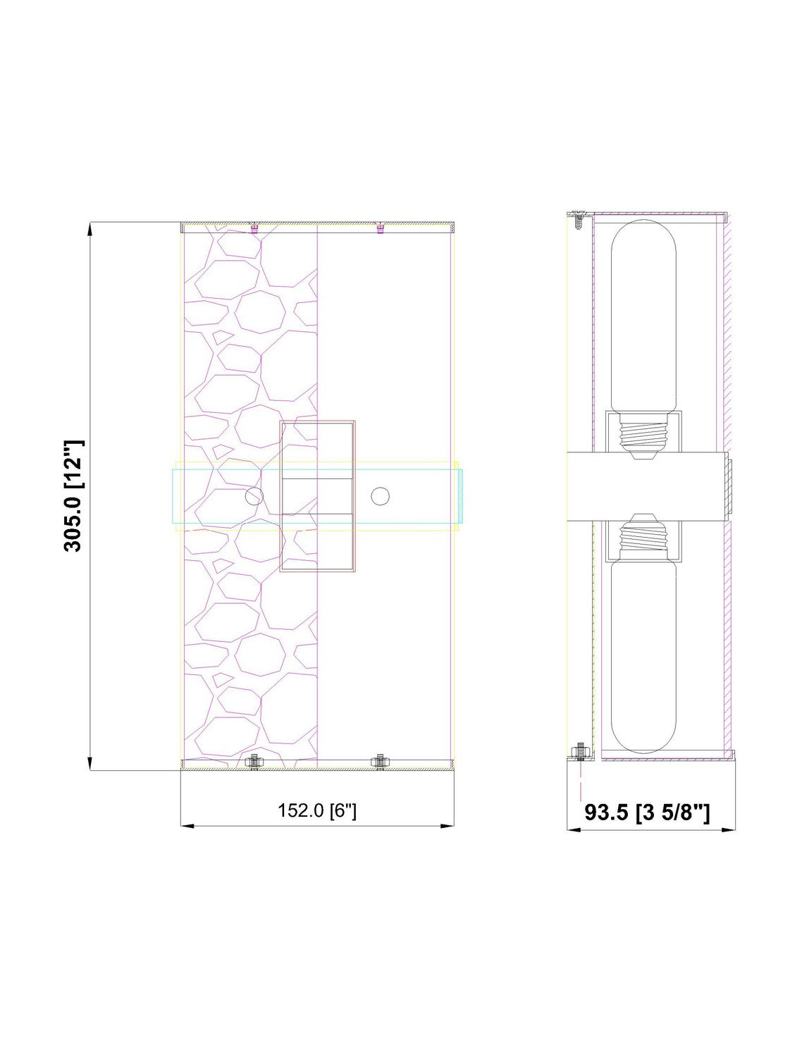 Applique murale Meridian Nickel brossé, 12" – vue 6