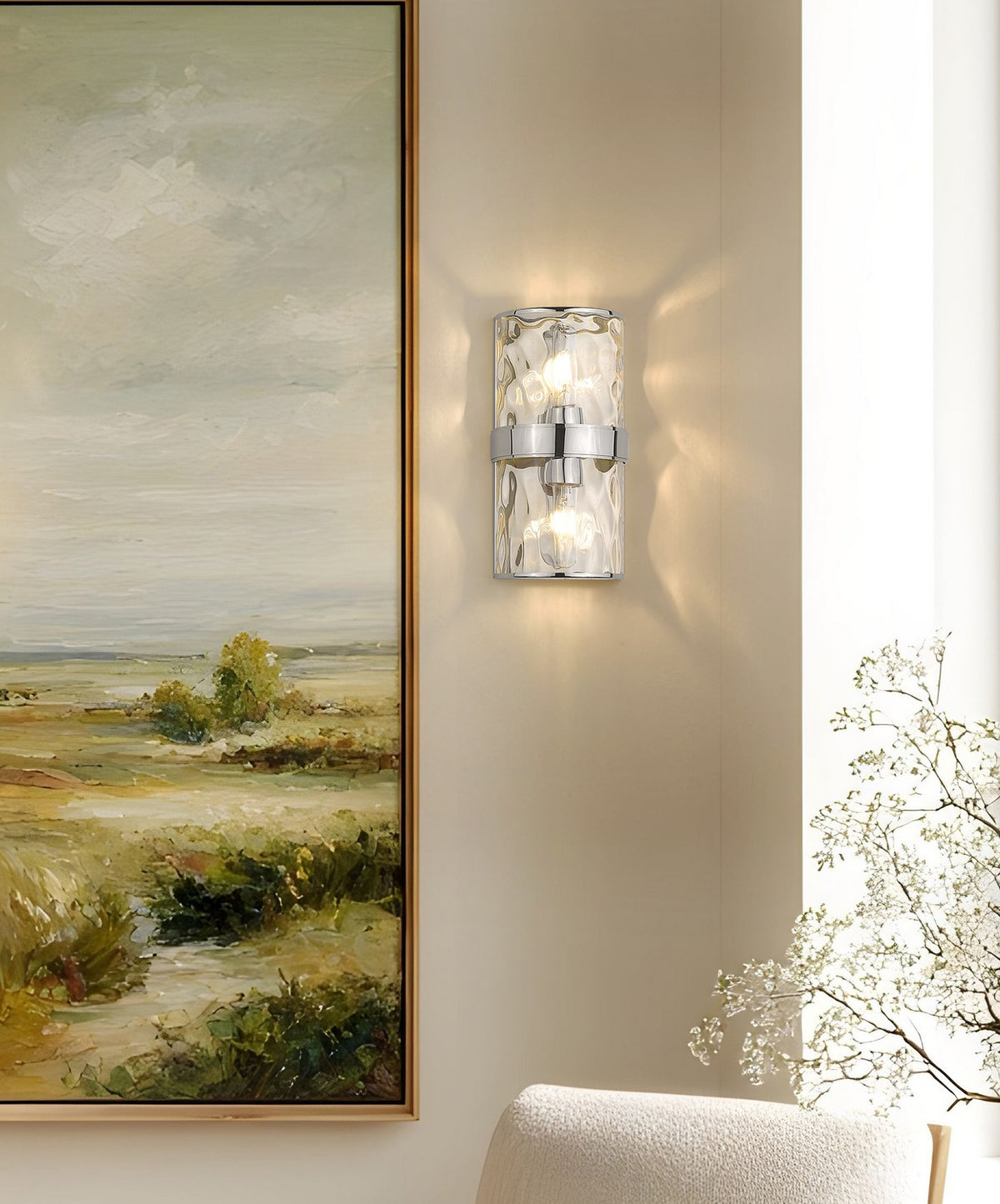 Applique murale Meridian Nickel poli, 12" – vue 8
