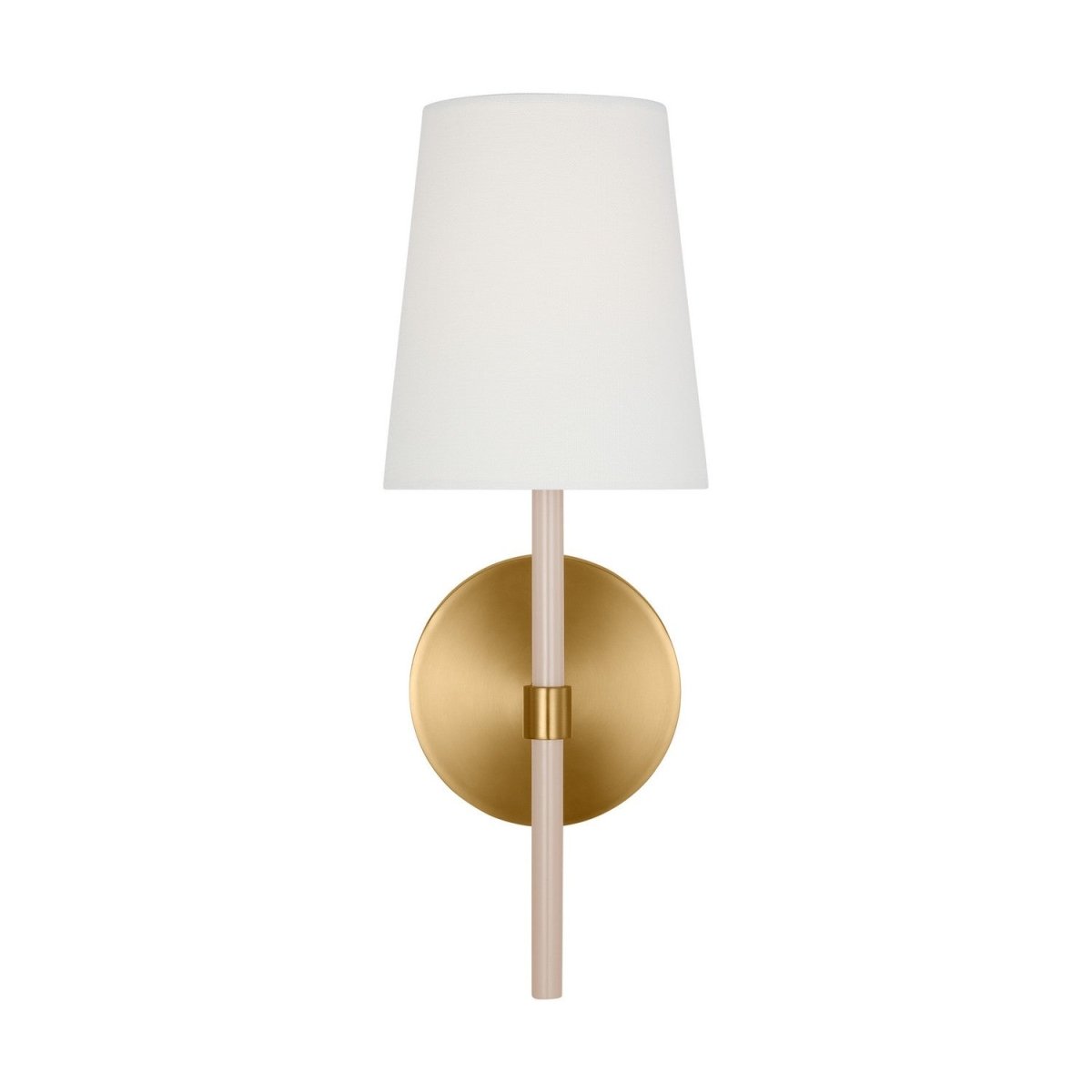 Applique murale Monroe - Régulier Laiton bruni et Blush 1 by Visual Comfort Studio | Luminaires & cie