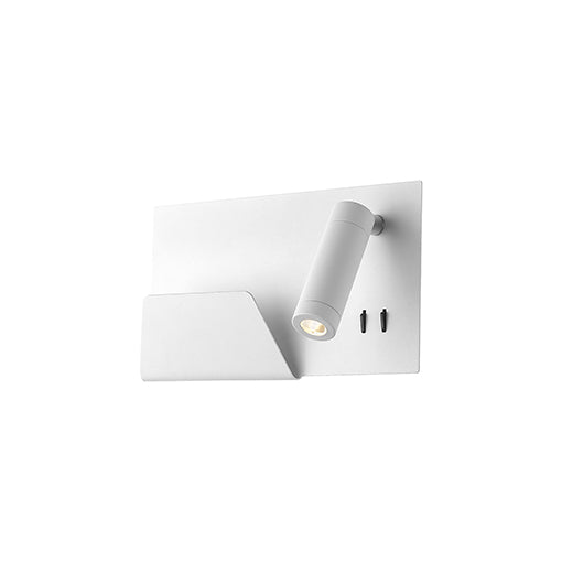 Applique murale rectangulaire Droite Dorchester Blanc – vue 2