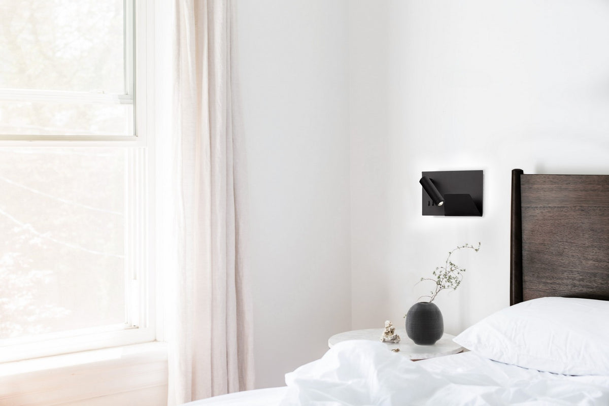 Applique murale rectangulaire Gauche Dorchester Noir – vue 2