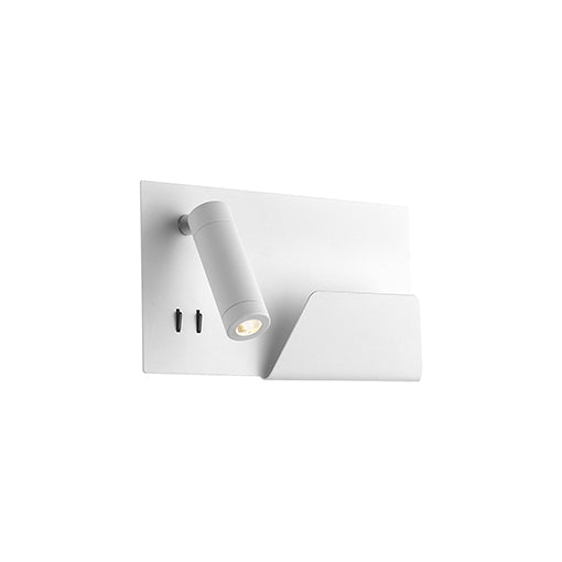 Applique murale rectangulaire Gauche Dorchester Blanc – vue 2