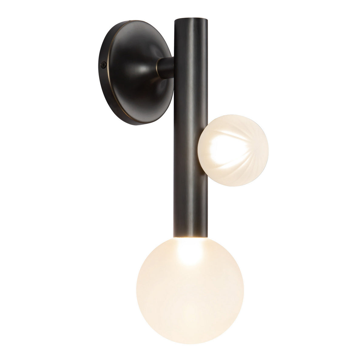 Applique murale Reese Bronze urbain / Verre opale – Kuzco Lighting