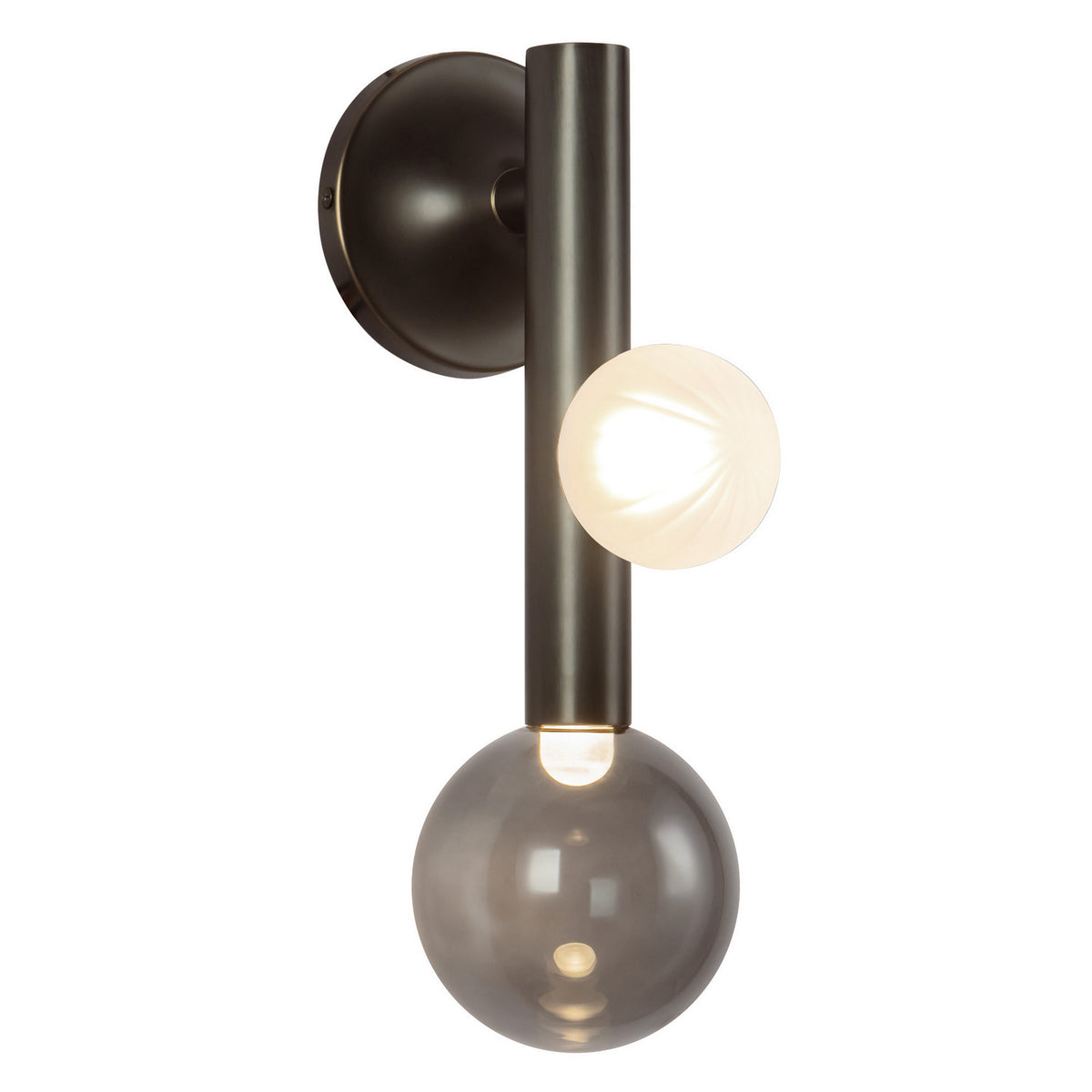 Applique murale Reese Bronze urbain / Verre fumé – Kuzco Lighting