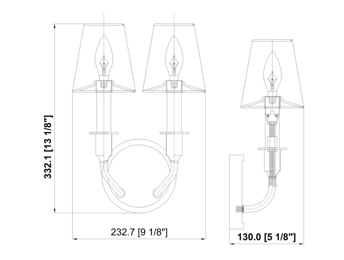Applique murale Tova - Laiton frotté 9 1/4" by Z-Lite | Luminaires & cie