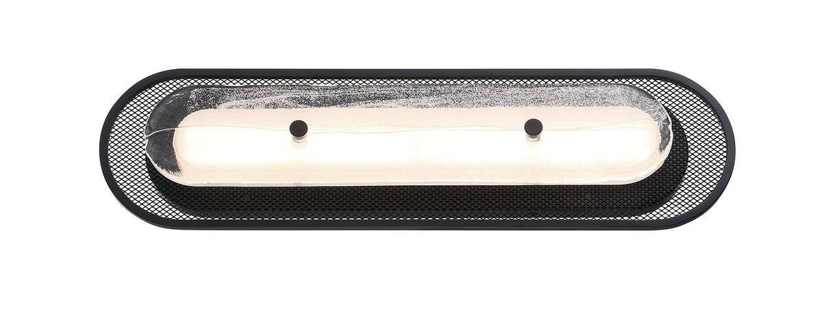 Applique murale Tramore Noir mat, Verre argenté, 22" – vue 5