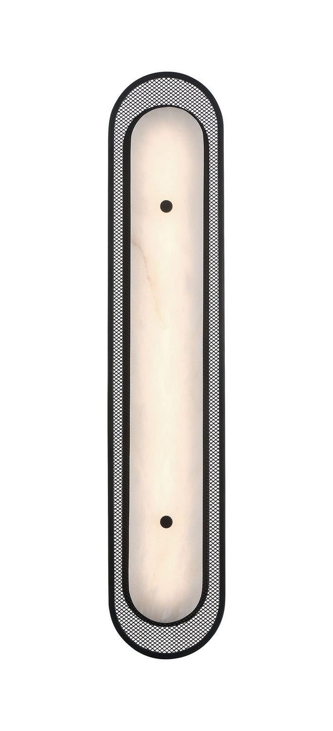 Applique murale Tramore Noir mat, Albâtre, 30" – Eurofase