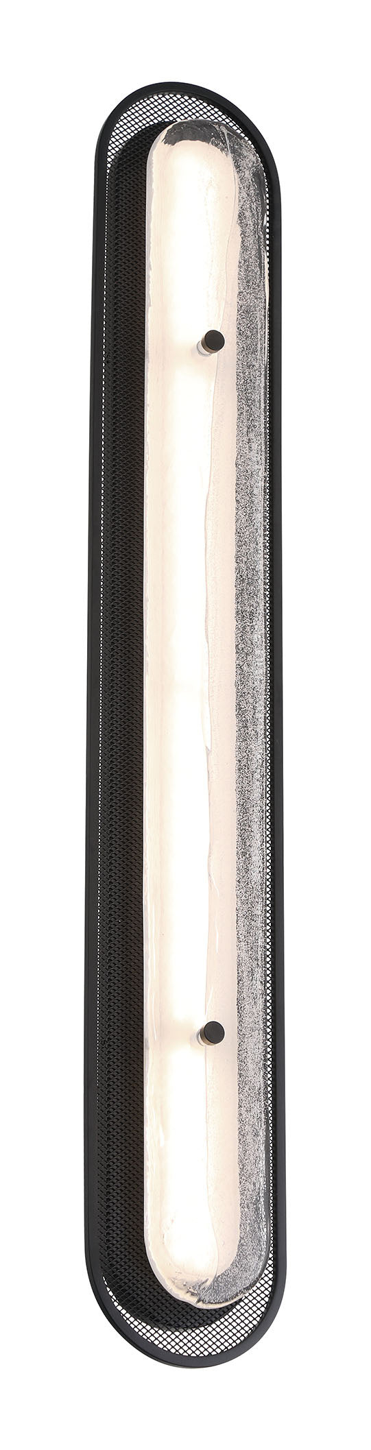 Applique murale Tramore Noir mat, Verre argenté, 38" – vue 3