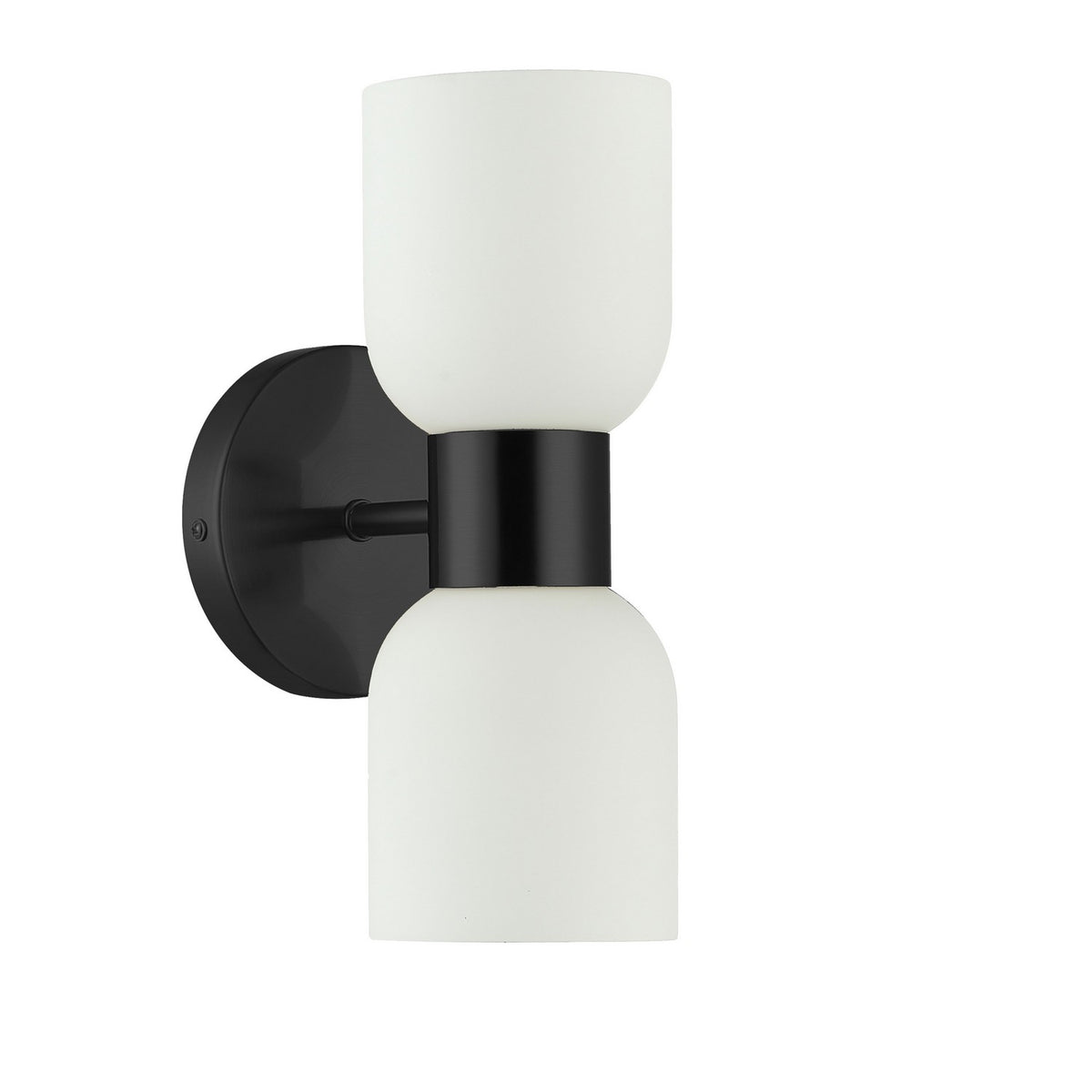 Applique murale Vonda 4 3/4", nombre ampoules 2, Noir mat – Dainolite