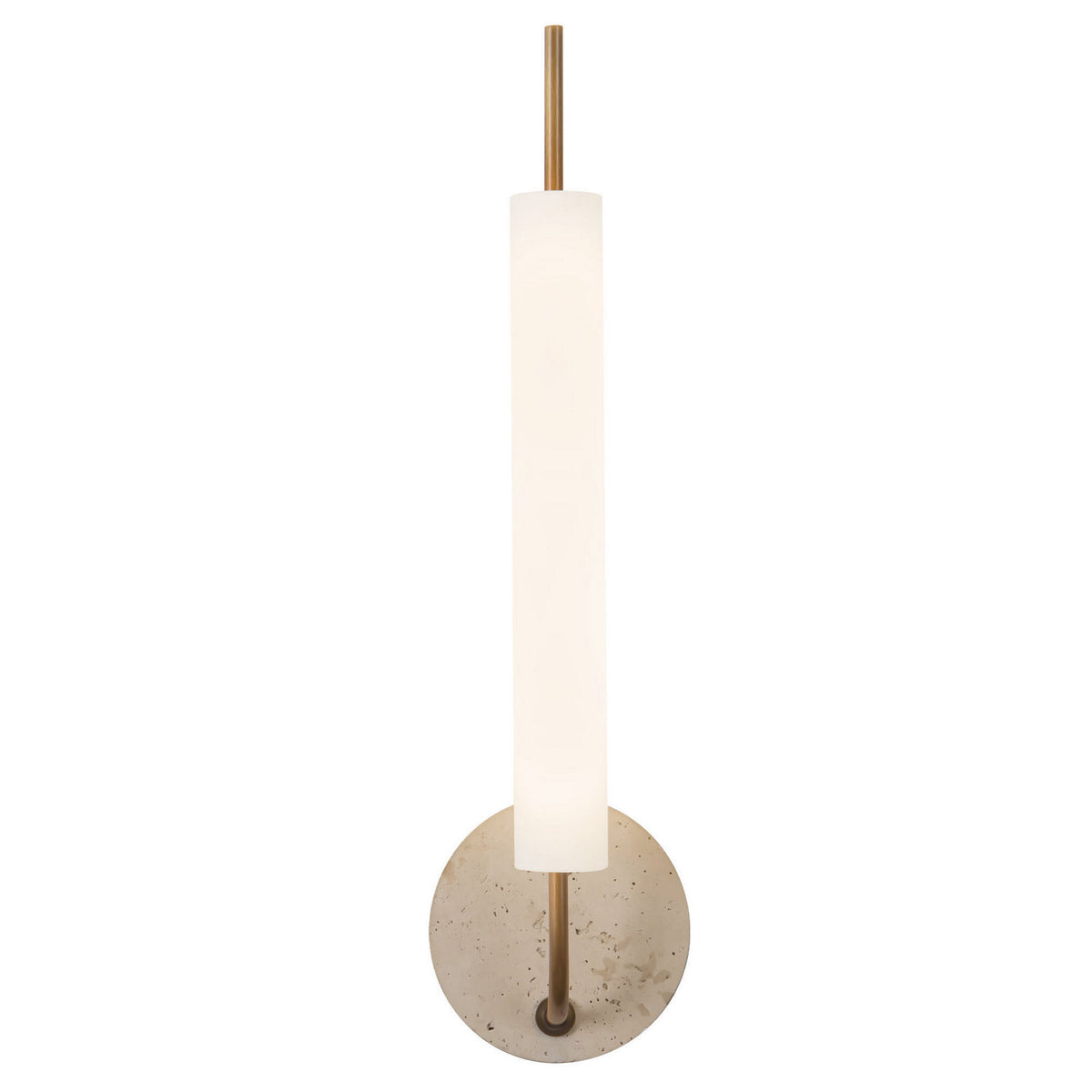 Applique murale Wick Laiton vieilli / Travertin – Kuzco Lighting